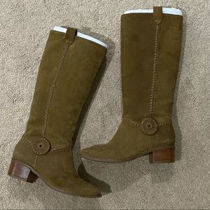 Jack Rogers Stable Whipstitched Tall Flat Boot 7